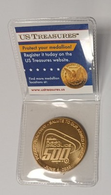 Pocono Raceway Fusion Proglide 500 Medallion Coin US Treasures 2010 NASCAR