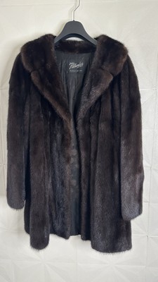 Milk Fur JOSEPH PALANKER Mid Length 36” Natural Dark Brown Mink