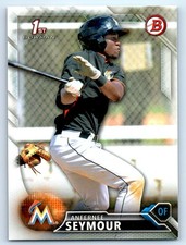 2016 Bowman #BP21 Anfernee Seymour Prospects Yellow Miami Marlins