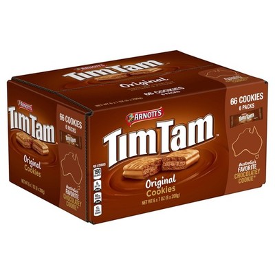 Arnott's Tim Tam Original Cookies, 6-Packs (7 oz Each), 66 Cookies Total