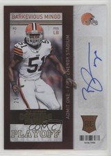 2013 Panini Contenders 25/99 Barkevious Mingo #107 Auto z5i