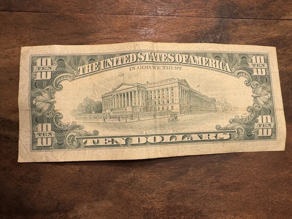 1981 $10 Ten Dollar Bill Federal Reserve Note Vintage Currency US - Image 4 of 4