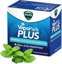 Vicks Vapopads plus with Intense Cold Blasting Menthol - Vapor Pads Refill for V