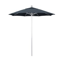 Pemberly Row 7.5' Silver Market Umbrella in Pacifica Sapphire