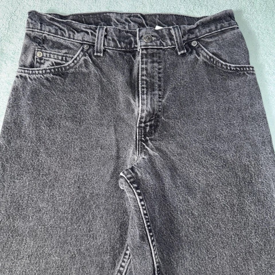 Vintage Levis Womens 550 orange tab black jeans Washed Size W30xL32 - Image 3 of 4