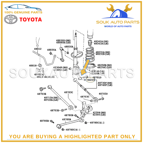 Toyota 42210 20010