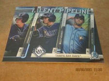 LOWE, ADAMES,  FARIA  RAYS 2017 BOWMAN MEGA BOX TALENT PIPELINE CARD #TPM-TBR