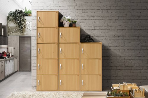 4 Door Storage Cabinet Kitchen Pantry Organizer Shelves Tall Cupboard Bedroom US - Picture 4 of 5