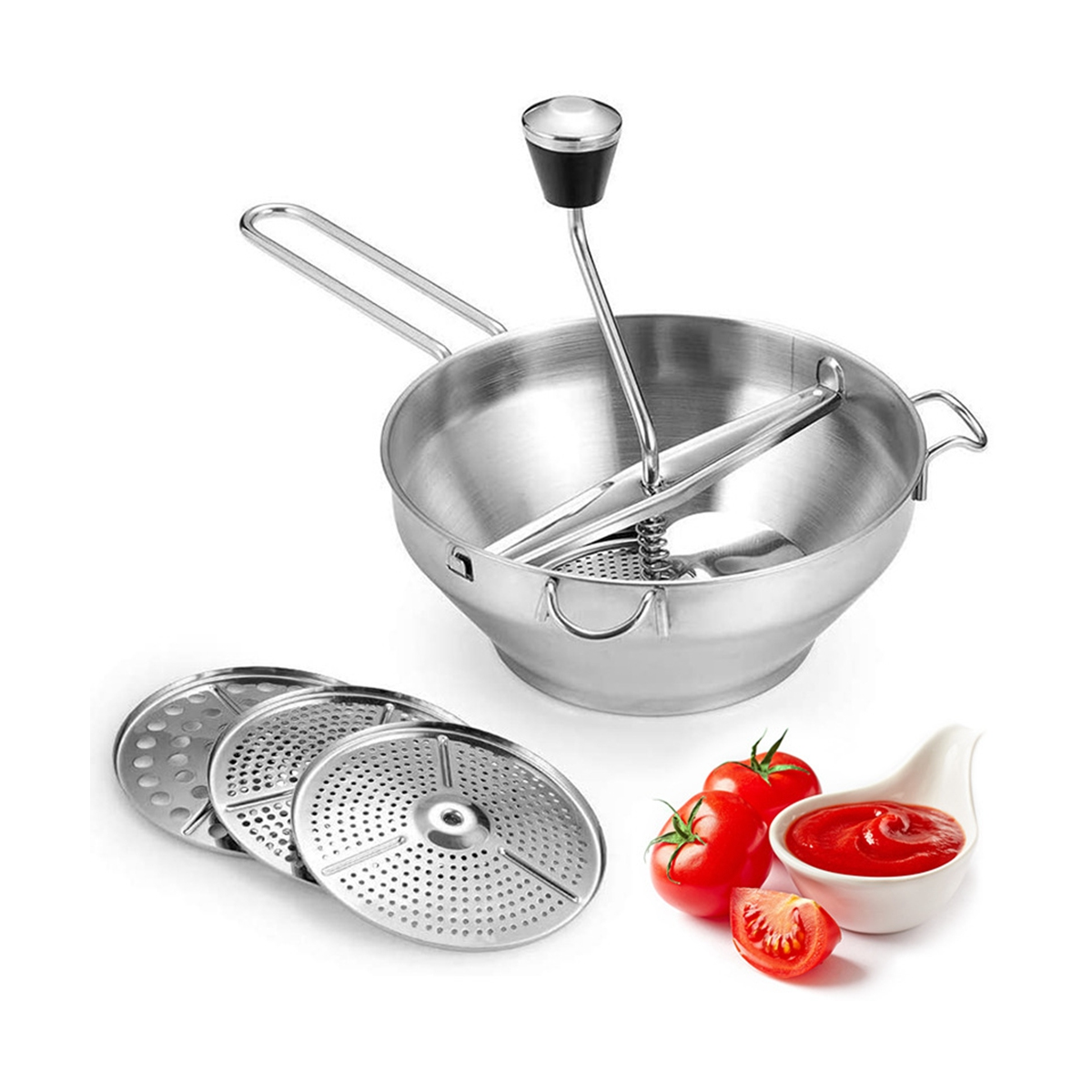 Potato Masher Stainless Steel Vegetable Fruits Puree Pressing Tool