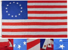 Betsy Ross 13 Star Vintage Premium Quality 3'x5' Rough Tex Cotton Flag Banner
