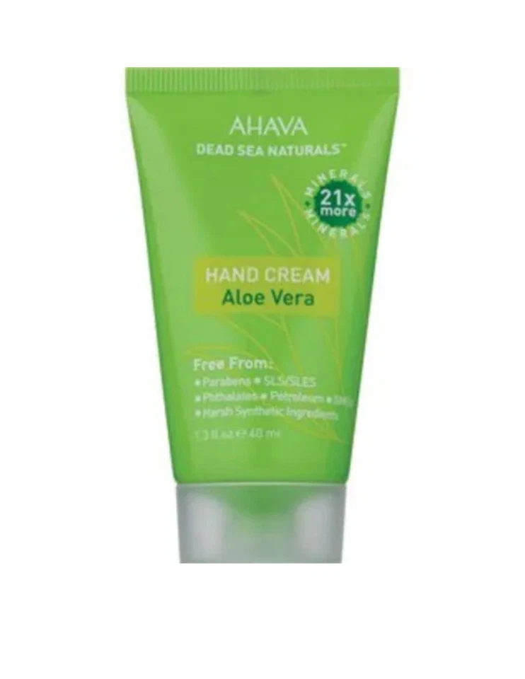 Paquete de 6 cremas de manos AHAVA Dead Sea Naturals aloe vera 21 veces más minerales nuevas 1,3 oz Foto 2 de 2