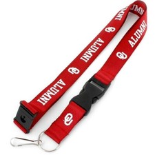 oklahoma sooners alumni ncaa college team logo lanyard keychain made in usa