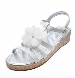 girls white wedge sandals