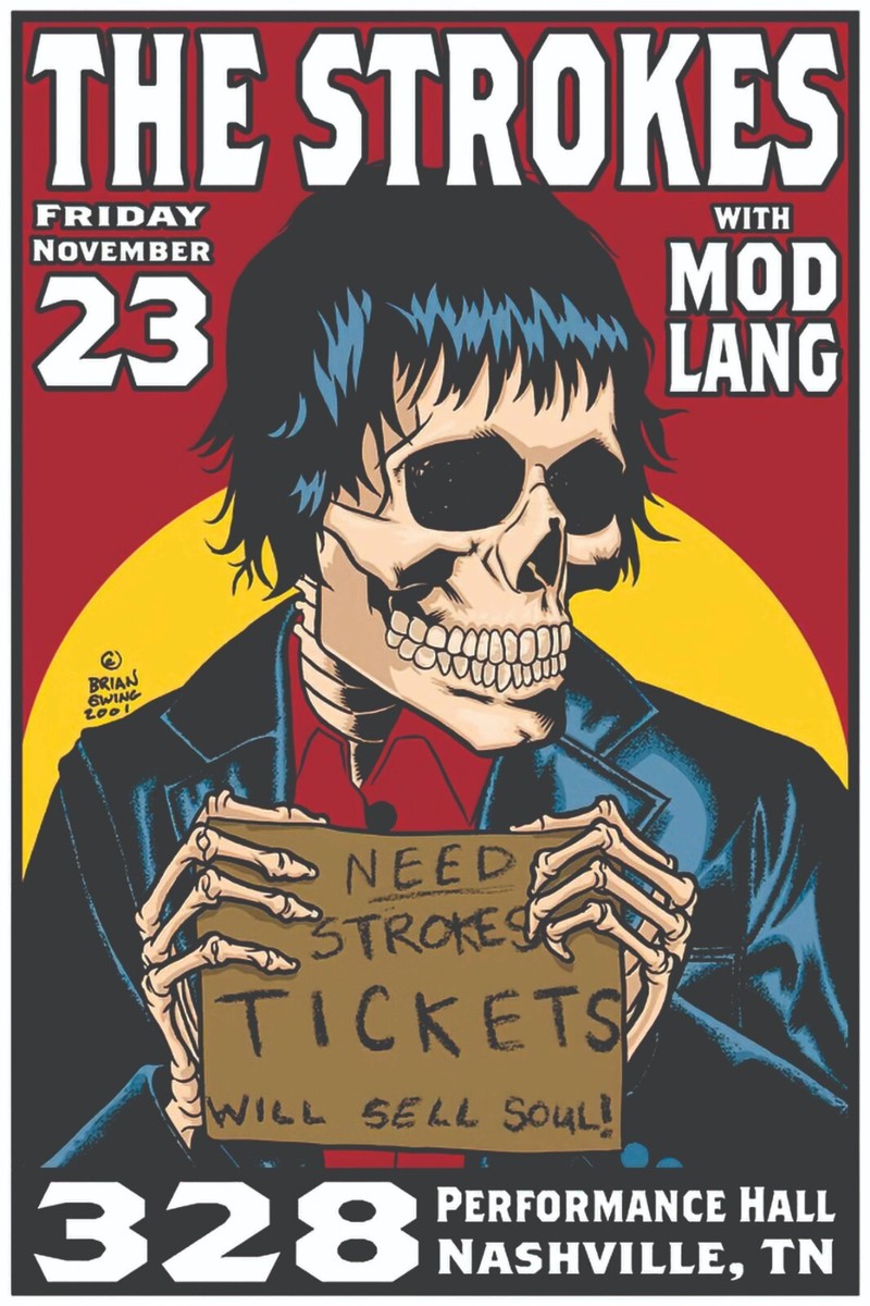 THE STROKES CONCERT POSTER QUALITY PHOTO PAPER/CANVAS R733 | eBay