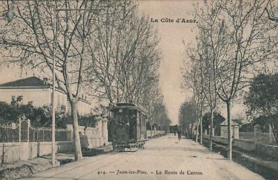 Early 1900's ANTIQUE La Cote d'Azure La Route de Cannes POSTCARD - UNUSED