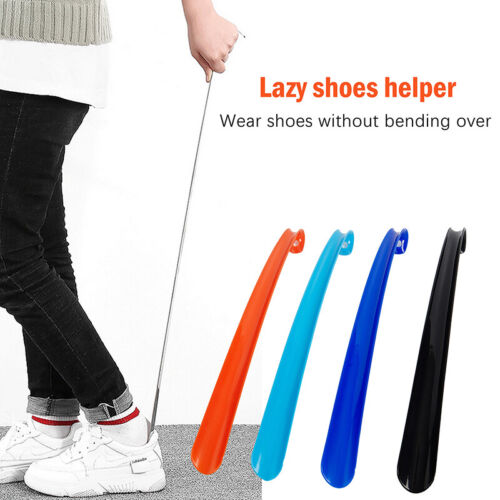 Chausse-pied extra long en plastique Lazy Shoe Helper Long Handle - Photo 1/14