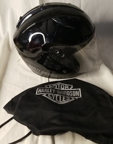 Harley-Davidson HD-H04 Gloss Black Helmet With Clear Visor L 59-60 cm