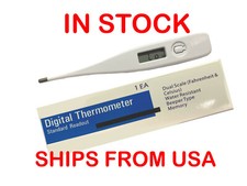NEW - Digital LCD Thermometer w Oral Clear Case for Adults and Children Infant