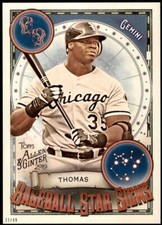 Frank Thomas 2019 Allen and Ginter Baseball Star Signs 5x7 #BSS-7 22/49 White So