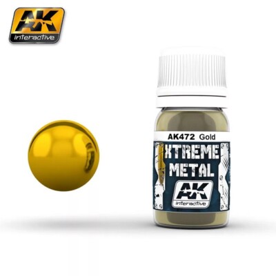 AK Interactive AK472 - Xtreme Metal Gold 30ml - Neu