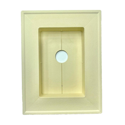 Vinyl Siding Mounting Block Delray Sand Recess Faucet or Outlet Ply Gem Color 63