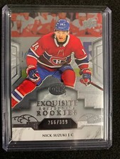 2019-20 UD Ice Hockey Rookie Exquisite Rookies 266/399 Nick Suzuki Canadians R12