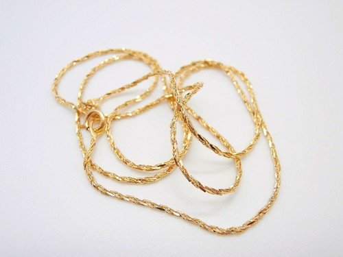 Collana girocollo tornado cm.45 larga 1mm. in oro giallo 18 kt. (750) - Imagen 10 de 11