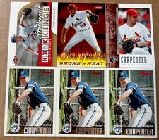LOT of 6 ROOKIE INSERT Chris Carpenter 1995 Bowman #83 RC Cardinals Blue Jays