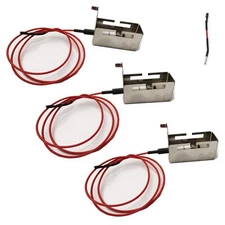 3-Pack Grill Igniter Kit Collector Box Electrode & Wire for DCS Gas Grills