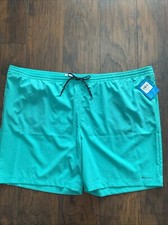 Columbia Summertide Stretch Shorts Men Sz 6X Green 8" Inseam Omnishade 40 UPF