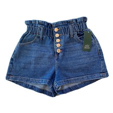 Wild Fable Denim Paperbag Jean Shorts Women's XSmall Blue Button Fly High Rise