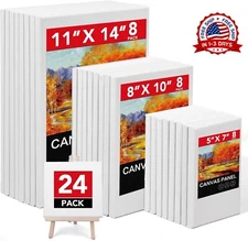 Paquete de 24 lienzos para pintar