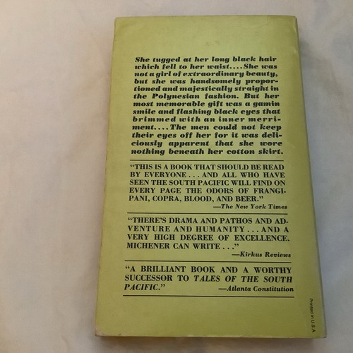 Return to Paradise by James Michener (1951 12th printing PB) - VG! - Imagen 4 de 4
