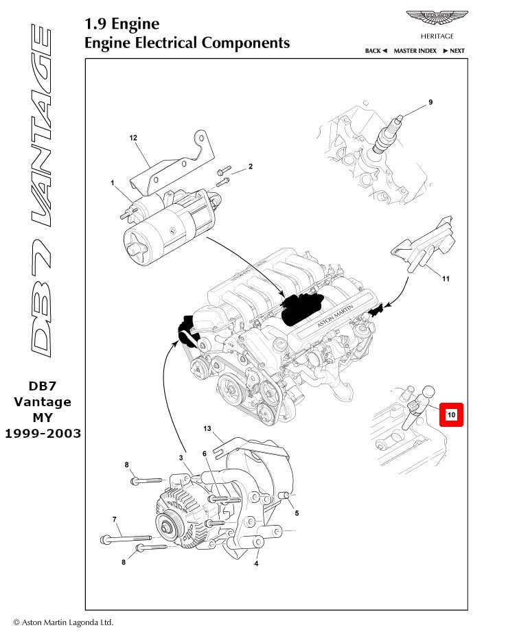 07-85127 OEM Aston Martin Ignition Coil & Boot 3 Pins [Fitment in description]