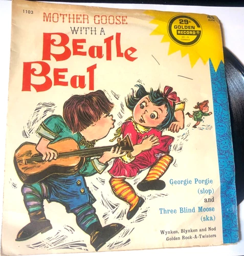 Milton DeLugg & orch 7" Record 45 & Picture Sleeve Mother Goose With A Beatle Be