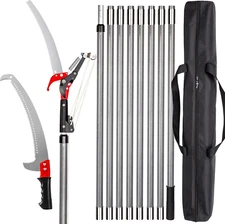 Pole Saws for Tree Trimming,7.2-27Ft Extendable Tree Pruner,Manual Branch Timmer
