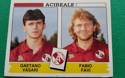 FIGURINE FOOTBALLERS PANINI 1994/95 ACIREALE VASARI FAVI N°367 1995