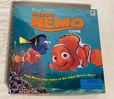 De colección MB Disney Pixar Buscando a Nemo Juego de Mesa 2 a 4 Jugadores Edades 5+ EE. UU. 2003