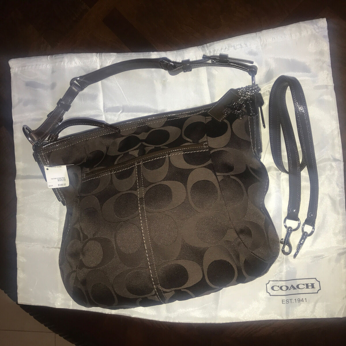 COACH J0849-12676 SOHO HOBO SHOULDER PURSE BAG SIGNATURE COACH J0849-12676 SOHO HOBO SHOULDER PURSE BAG SIGNATURE