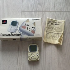 Sony PlayStation Pocket Station SCPH-4000 Toro Ver. White Japan For parts as is