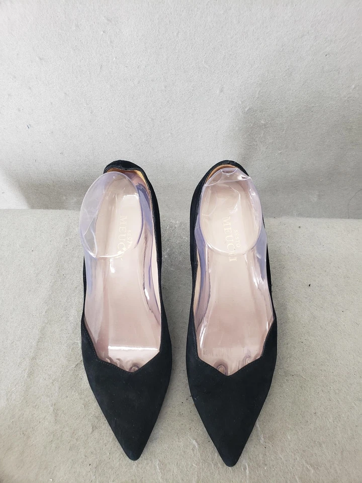 Женские замшевые туфли-лодочки Sesto Meucci 7,5 М с заостренным носком на шпильке - Изображение 3 из 4