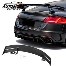 Real Carbon Fiber Car Rear Spoiler Wing For 2021 Ttsaluminum Bracket