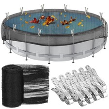 24ft Round Above Ground Pool Leaf Net Cover Winter Cover Mesh