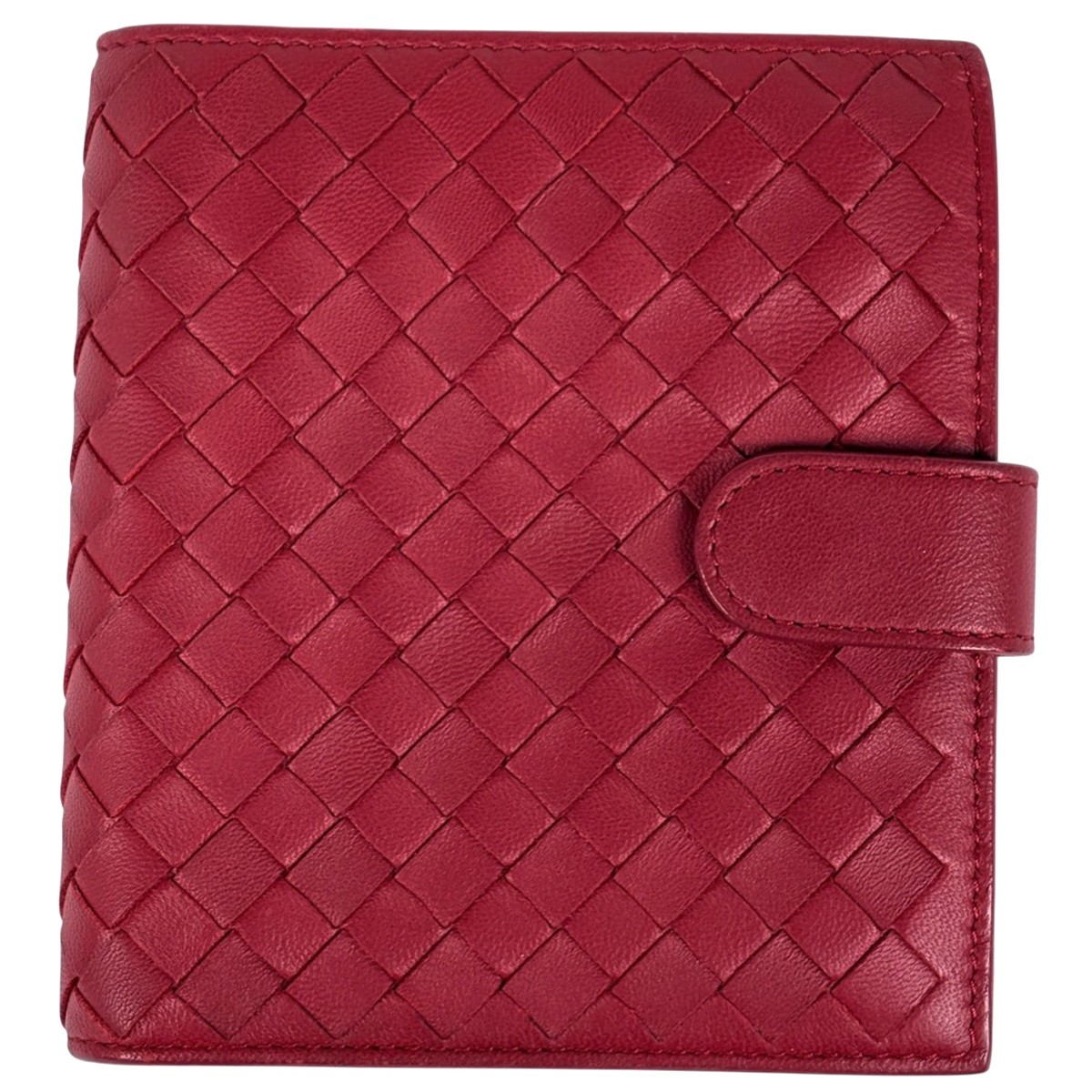 BOTTEGAVENETA Intrecciato Bifold Wallet Bill Compartment Coin Pocket Bi-Fold...