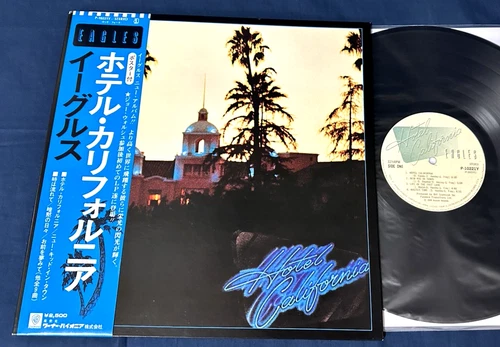 🔥 EAGLES "Hotel California" JAPAN 1st Press Obi Poster Audiophile Vinyl MINT-