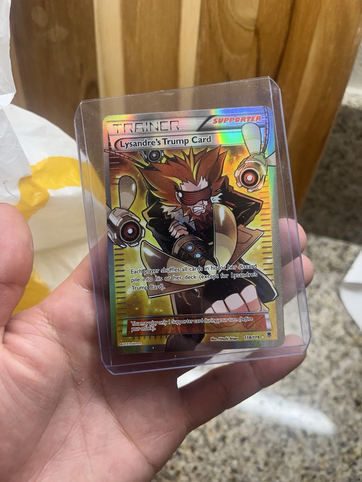 Pokémon Lysandre's Trump Card Ultra Rare Full Art 118/119 XY-Phantom Forces Holo