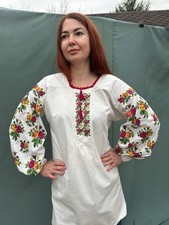 Antique Ukrainian Vyshyvanka from Lviv Region 70-Year-Old Hand-Embroidered