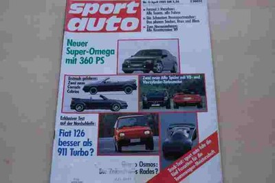 4) Sport Auto 04/1989 - Ford Sierra Cosworth DTM m - BMW M3 E30 DTM mit 320PS b