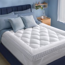 Image of Silentnight Airmax 1000 Mattress Topper 10cm Thick Breathable Deep Anti Allergy