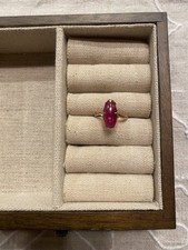 Antique Ruby 2 Carat Cabochon Gold Ring Size 7.5 3.6 Grams